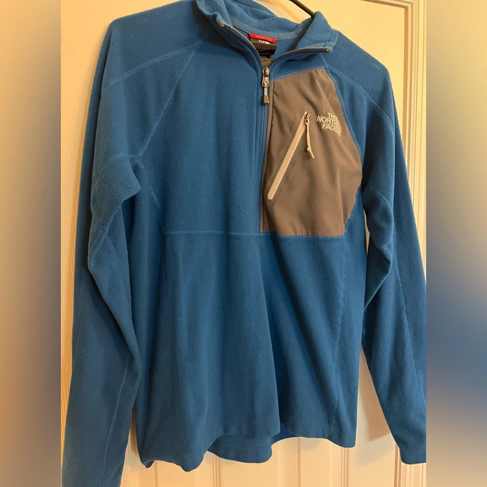 North face royal blue quarter zip pullover